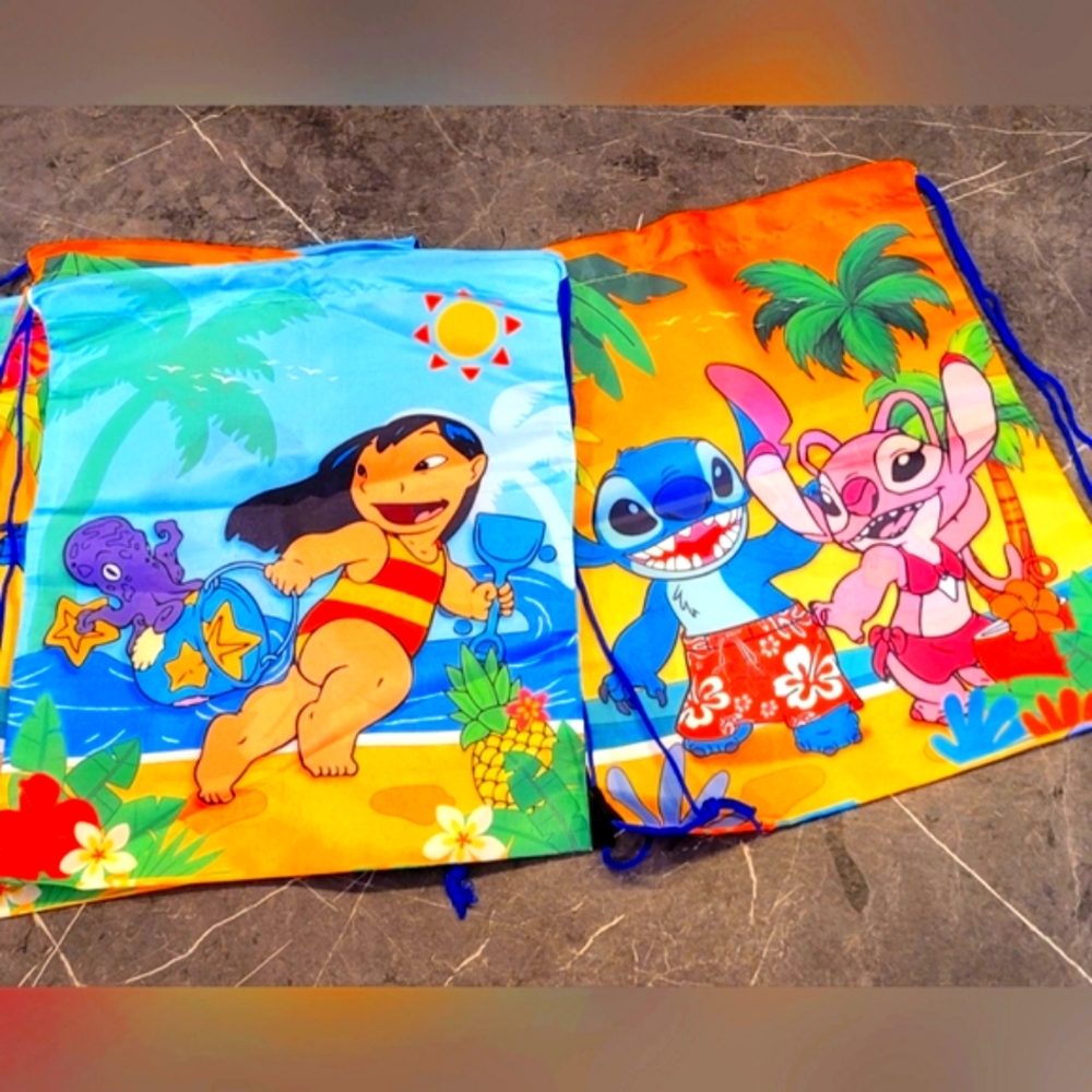 ✨️Colorful ✨️Stitch Drawstring Bags 1/$15 Or 11/ $45 - Picture 5 of 7